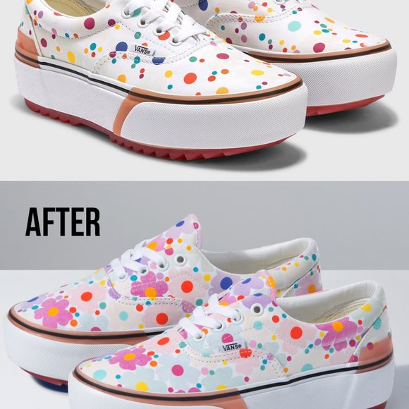 *SOLD*  VANS Era Stacked UV Floral Color Change - Picture 1 of 6